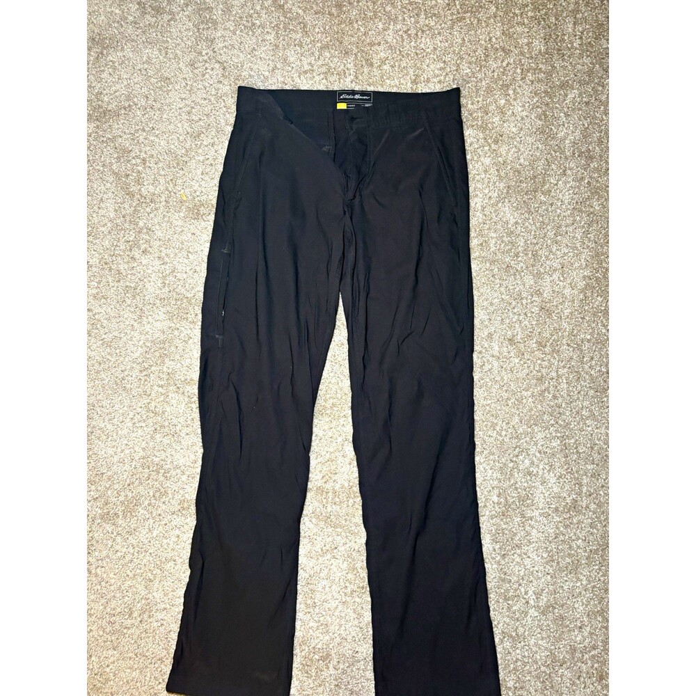 Eddie Bauer Travex Men’s Black Solid Pants Regular Fit 30W 32 Inseam